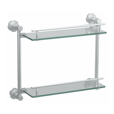 双层置物架带杆